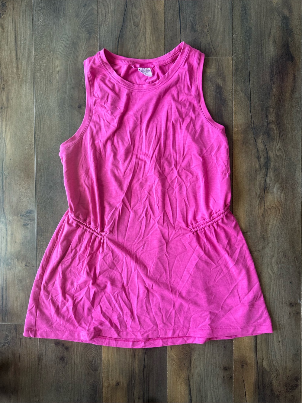 Athleta Air Out Cinch Tank Medium Hot Pink Modal Athleisure Yoga Top
